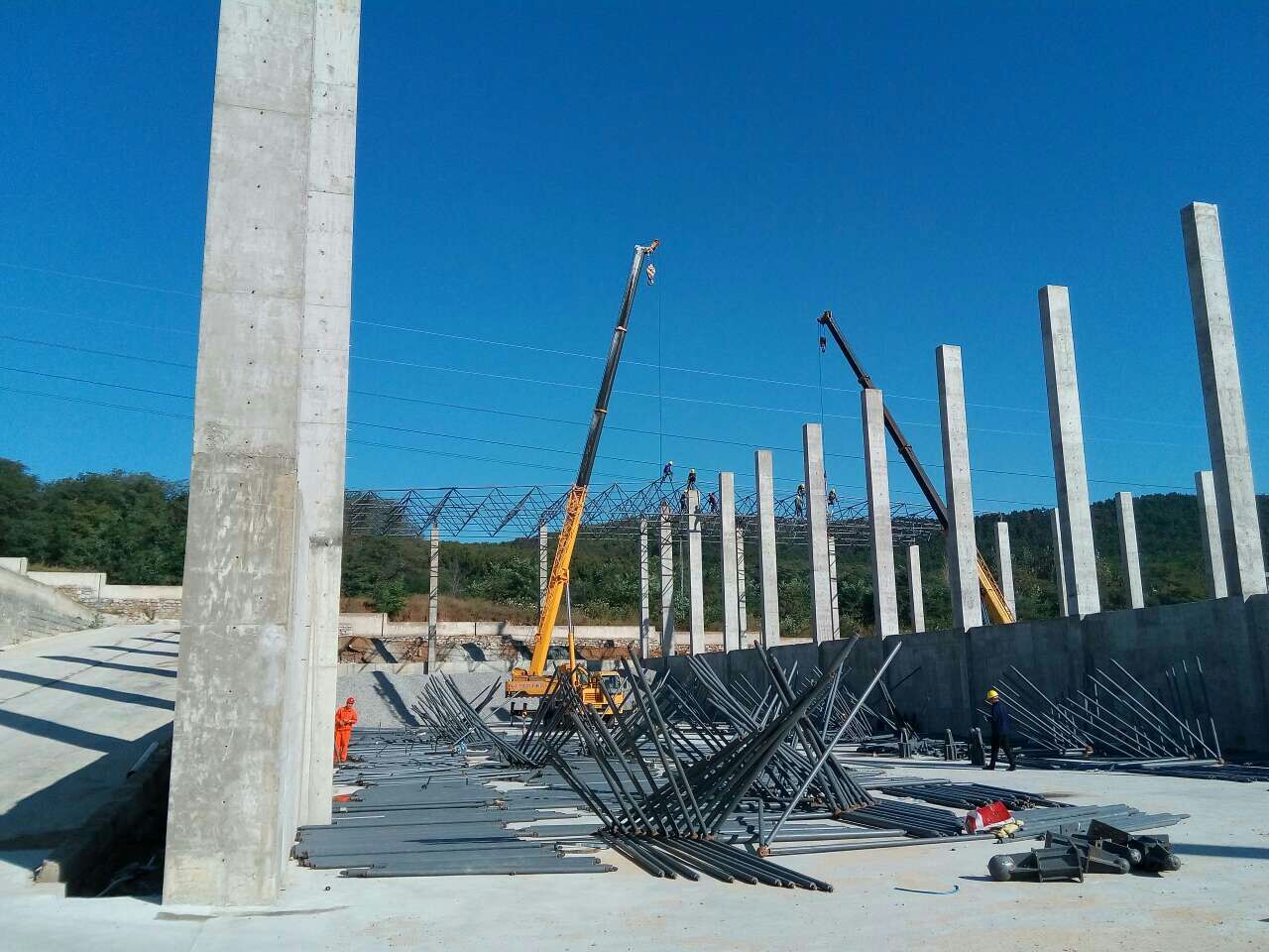 达州搅拌站网架